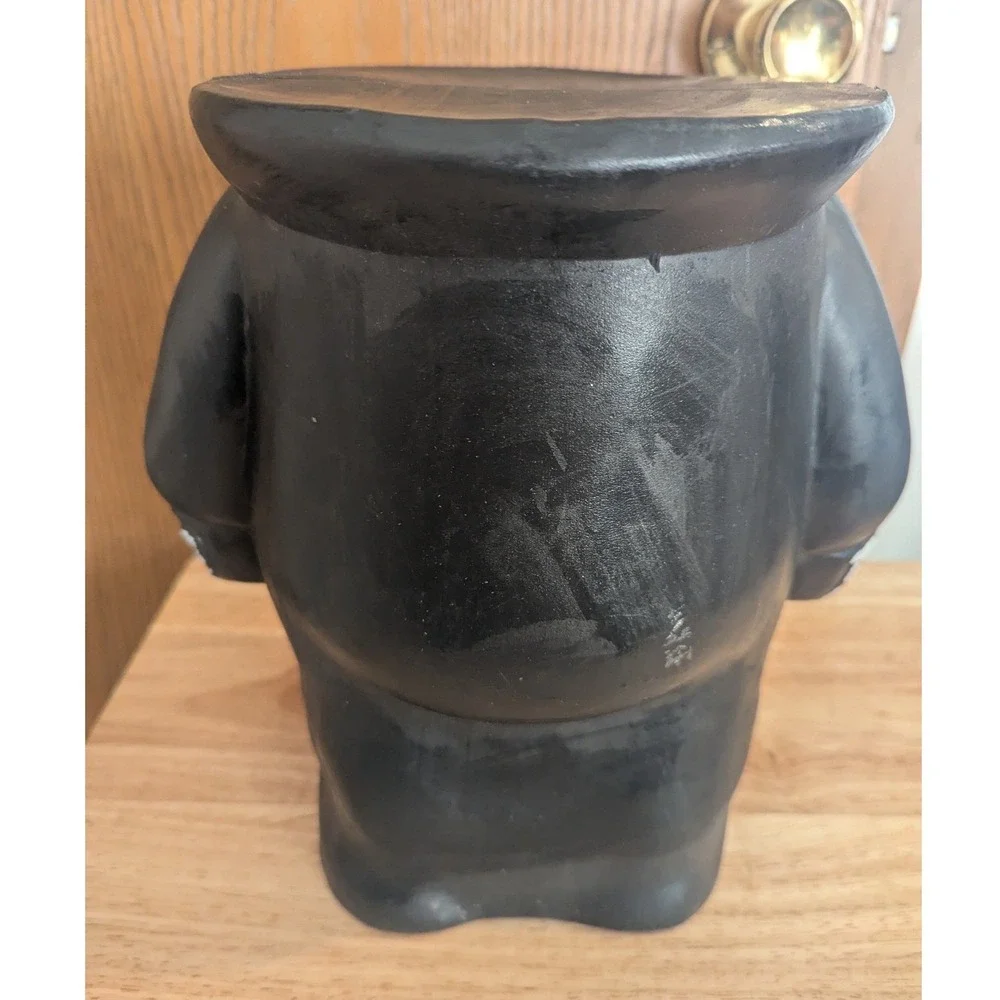 Skeleton Blow Mold Pedestal Pumpkin Candy Bowl Stand Halloween Decor Spooky Goth